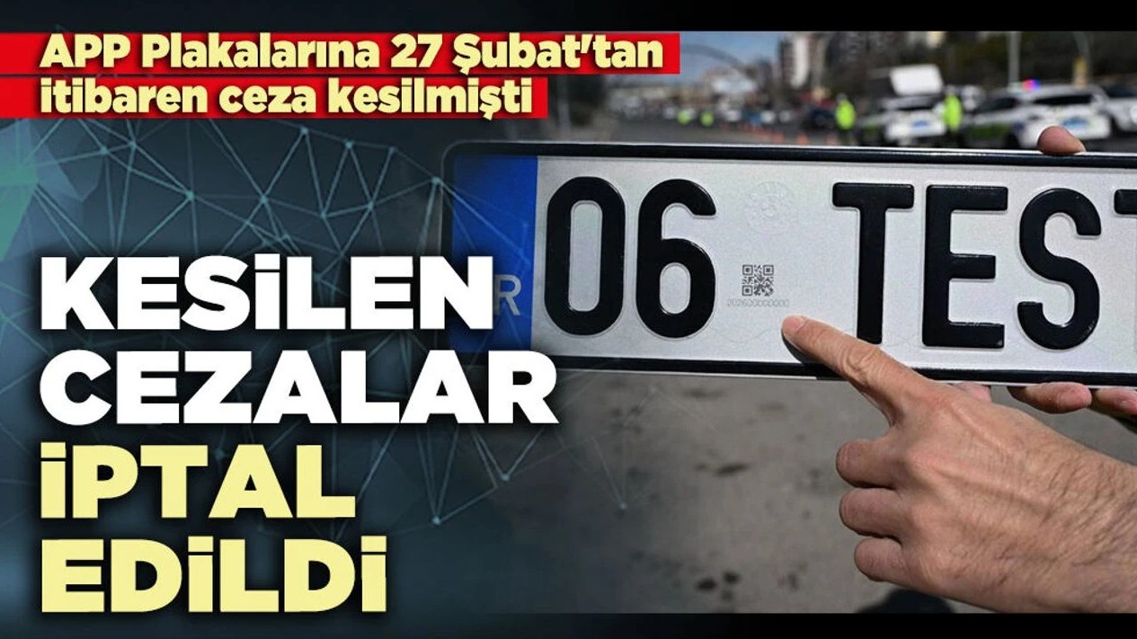 Standart dışı plakalara kesilen idari para cezaları iptal edildi