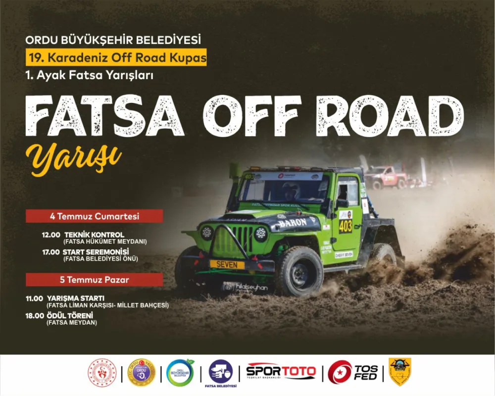 FATSA’DA OFF-ROAD HEYECANI YAŞANACAK