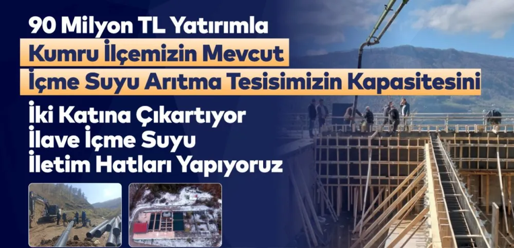 KUMRU'NUN İÇME SUYU ARITMA TESİSİ YENİLENİYOR...