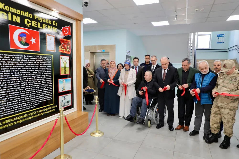 Karşıyaka Ortaokulu’na Şehit Bilgin Çelenk’in İsmi Verildi