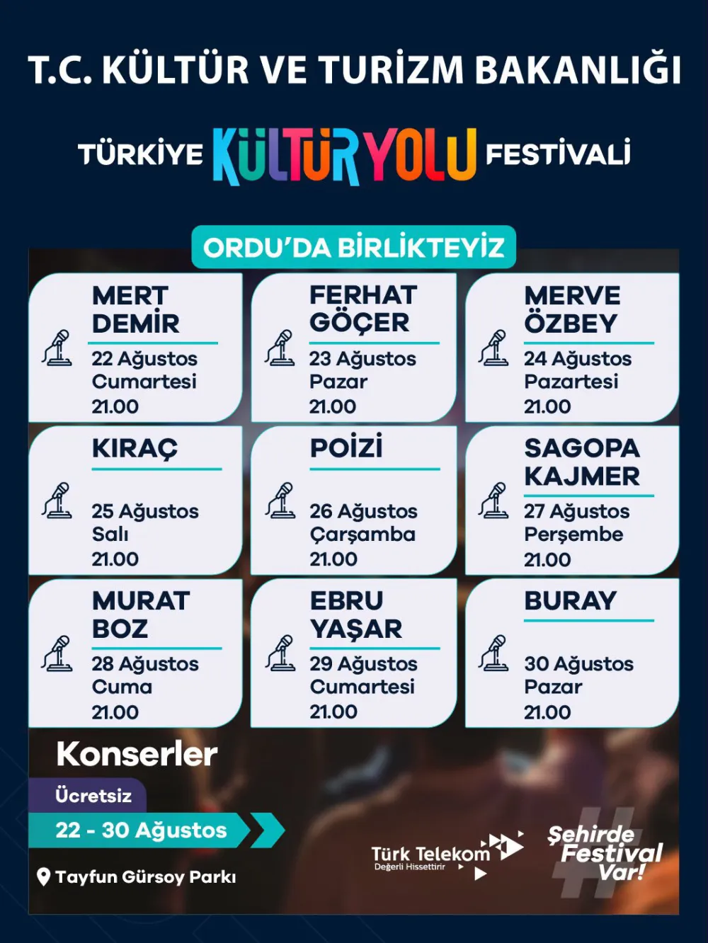 Ordu’da Türkiye Kültür Yolu Festivali Coşkusu Yaşanacak